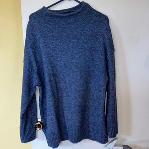 Well Worn Blue Heather Knit Sweater